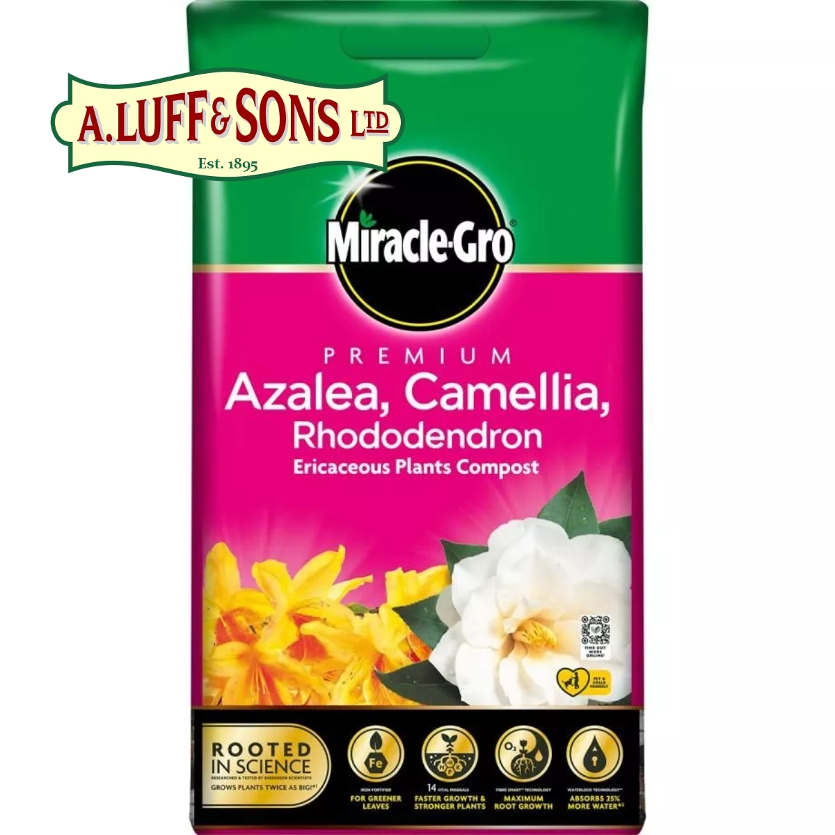 Miracle-Gro® Premium Azalea, Camellia & Rhododendron Ericaceous Compost